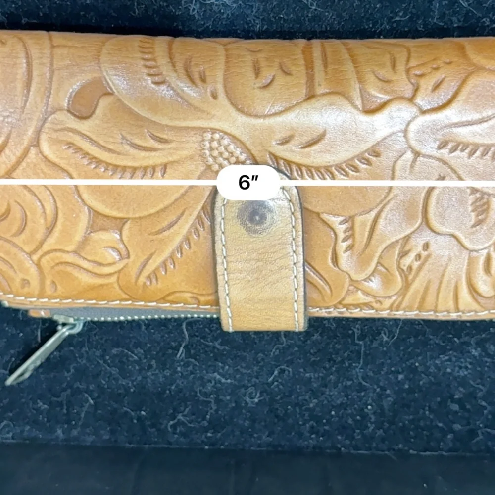 Patricia Nash Tan Embossed Wallet